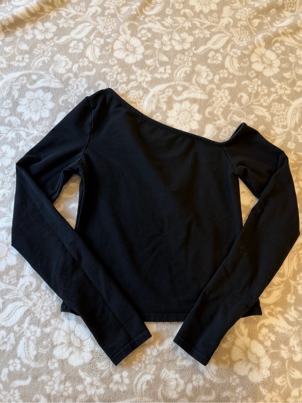Black Edikted Off-Shoulder Long Sleeve Women's Top